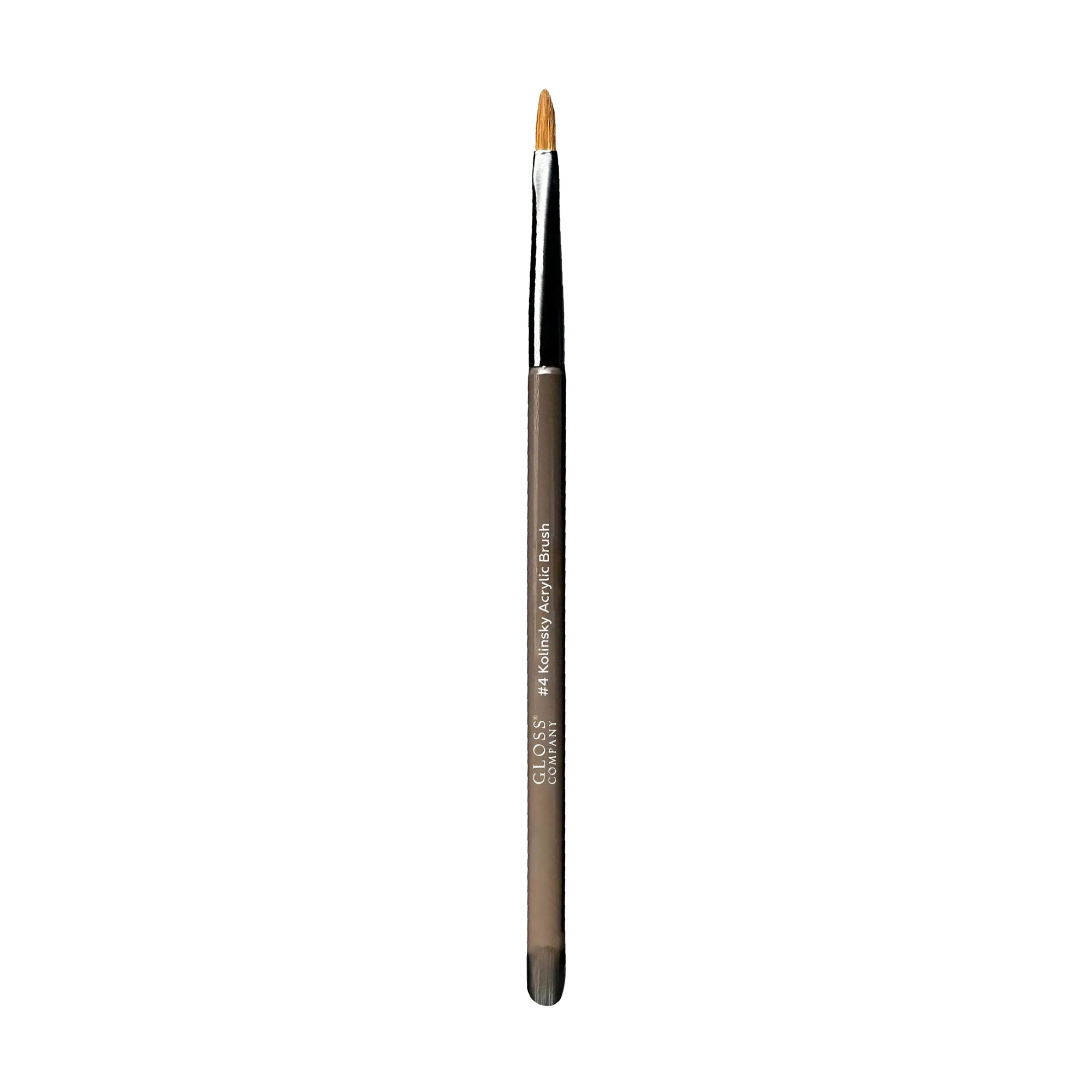 Пензлик для акрилу та акрил-гелю Gloss Kolinsky Acrylic Brush 4, 1 шт (89304)